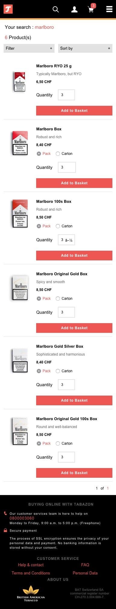 British American Tobacco mobile