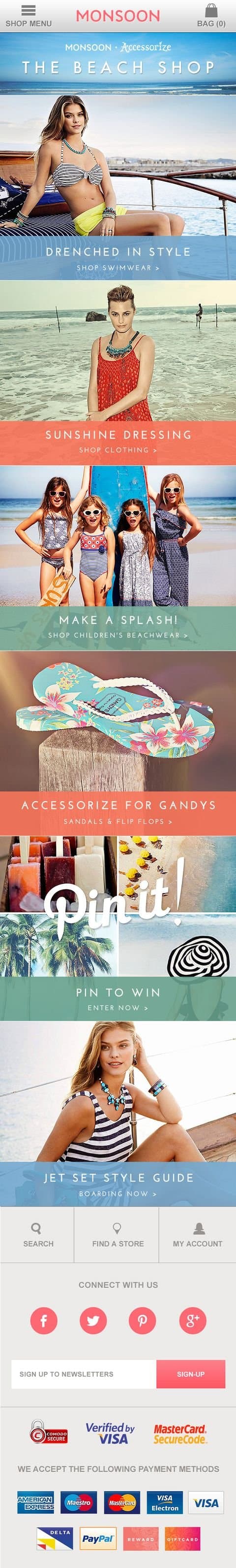 Monsoon Accessorize mobile