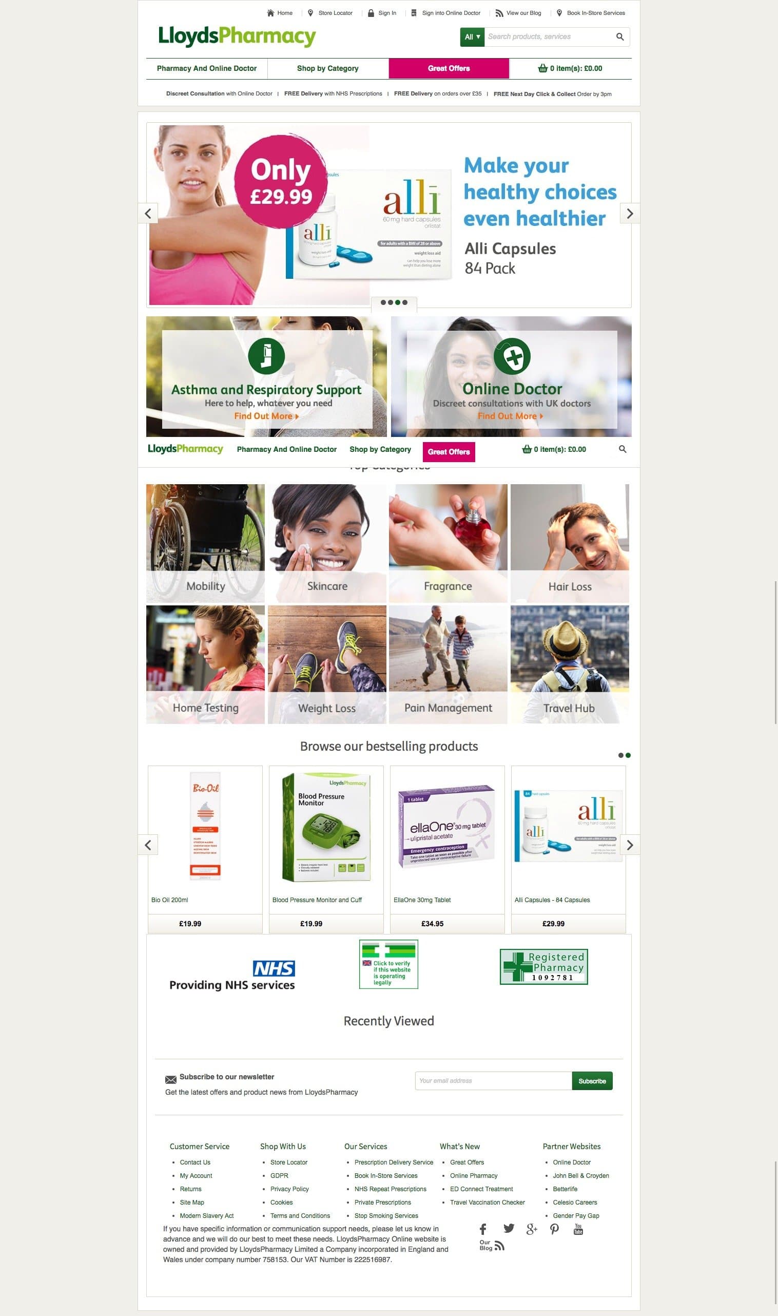 Lloyds Pharmacy desktop