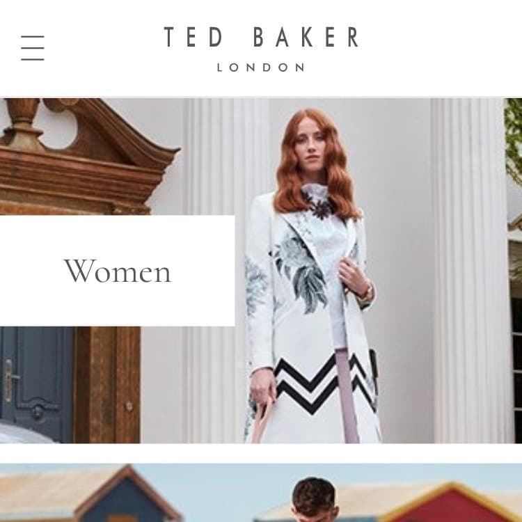 Ted Baker hero image